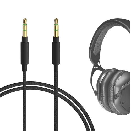 Geekria Audiokabel kompatibel mit V-Moda Crossfade LP, Crossfade 2, Crossfade M-80, Crossfade M-100, XS Kopfhörerkabel, 1/8 Zoll (3,5 mm) auf 3,5 mm geflochtenes Nylon-Ersatz-Stereo-Kabel (1,2 m) von GEEKRIA