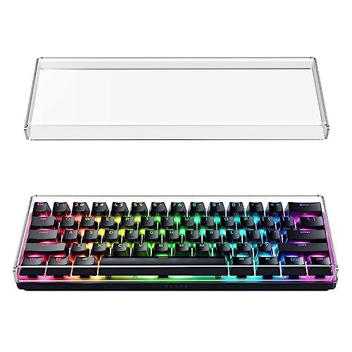 GEEKRIA Premium Acryl Tastatur Staubschutz für 60% kompakte 61 Tasten Tastatur kompatibel mit Razer Huntsman Mini 60% Gaming, RK ROYAL KLUDGE RK61 Tastatur von GEEKRIA