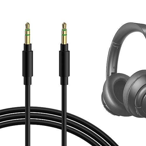 GEEKRIA QuickFit Audio Kabel Kompatibel mit Anker Soundcore Life Q30, Life Q35, Life 2 Active, Vortex, E8, E7, E7 Pro, 059, H21Kopfhörer, 3.5mm AUX Ersatz-Stereokabel für Kopfhörer (1.2 m) von GEEKRIA