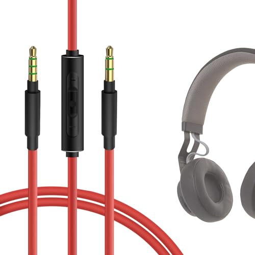 GEEKRIA QuickFit Audio Kabel Kompatibel mit B&O HX H9i H95 H9, B&W PX7 PX5 PX, Philips Fidelio L3 A4216 H6506 Kopfhörer, 3.5mm AUX Ersatz-Stereokabel für Kopfhörer mit Inline-Mikrofon (1.2m) GEEKRIA QuickFit Audio Kabel Kompatibel mit B&O HX H9i H95 H9, B&W PX7 PX5 PX, Philips Fidelio L3 A4216 H6506 Kopfhörer, 3.5mm AUX Ersatz-Stereokabel für Kopfhörer mit Inline-Mikrofon (1.2m) von GEEKRIA