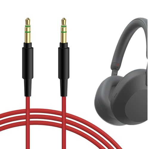 Geekria QuickFit Audio Kabel Kompatibel mit Sony MDR-XB950B1, XB950N1, XB950BT, XB750BT, WH-1000XM5, 1000XM4, 1000XM3, XB910N, XB900N Kopfhörer, 3.5mm AUX Ersatz-Stereokabel für Kopfhörer (1.2m) von GEEKRIA
