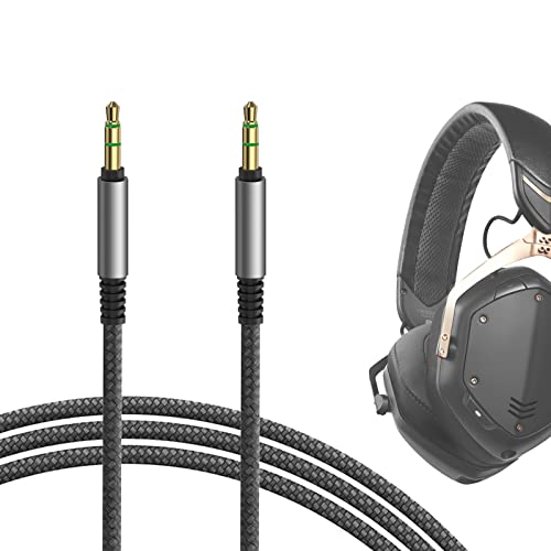 GEEKRIA QuickFit Audio Kabel Kompatibel mit V-MODA Crossfade 2, Crossfade LP, Crossfade LP2, Crossfade M-100, Crossfade M-80 Kopfhörer, 3.5mm AUX Ersatz-Stereokabel für Kopfhörer (1.2 m) von GEEKRIA