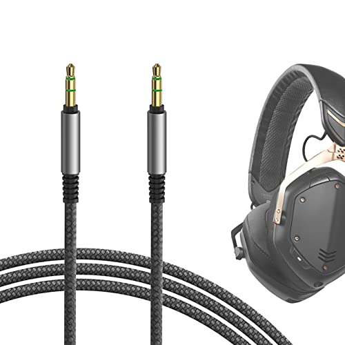Geekria QuickFit Audio Kabel Kompatibel mit V-Moda Crossfade 2, Crossfade LP, Crossfade LP2, Crossfade M-100, Crossfade M-80 Kopfhörer, 3.5mm AUX Ersatz-Stereokabel für Kopfhörer (1.2 m) von GEEKRIA