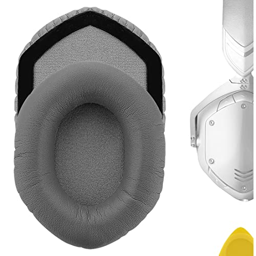 GEEKRIA QuickFit Ersatz-Ohrpolster aus Protein-Leder, kompatibel mit Wireless, M-100, LP, LP2 Kopfhörer-Ohrpolster, Headset-Ohrpolster, Ohrmuschel-Ersatzteile (Grau) von GEEKRIA