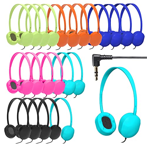 Geekria 24 Stück kabelgebundene Kopfhörer für das Klassenzimmer, verstellbare On-Ear-Kopfhörer, Kinderkopfhörer, On-Ear-Headset für Schulen, Studenten, Bibliotheken, Computerlabore, Testzentren Geekria 24 Stück kabelgebundene Kopfhörer für das Klassenzimmer, verstellbare On-Ear-Kopfhörer, Kinderkopfhörer, On-Ear-Headset für Schulen, Studenten, Bibliotheken, Computerlabore, Testzentren von GEEKRIA