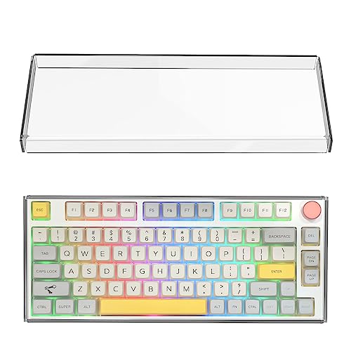 Geekria 75% Knauf Tastatur Staubschutz, klare Acryl-Tastenabdeckung für 84 Tasten Computer kabellose Tastatur, kompatibel mit EPOMAKER TH80 75% mechanisch, glorious Gaming - GMMK PRO 75% Tastatur von GEEKRIA