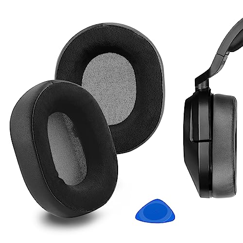 Geekria Comfort Hybrid Velours Ersatz Ohrpolster für Corsair HS55 PRO, HS55, HS65 Kopfhörer Ohrpolster, Headset Ohrpolster Ohrmuscheln Abdeckung Reparaturteile (Schwarz) von GEEKRIA