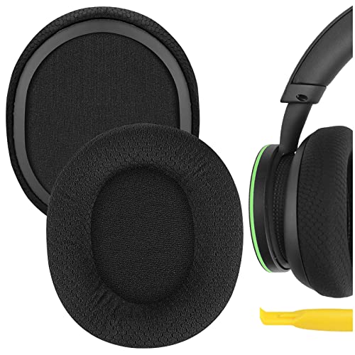 Geekria Komfort-Ersatz-Ohrpolster aus Netzstoff für Microsoft Xbox Wireless/Stereo-Headset, 20. Jahrestag, Special Edition-Kopfhörer, Ohrpolster, Reparaturteile (schwarz) von GEEKRIA