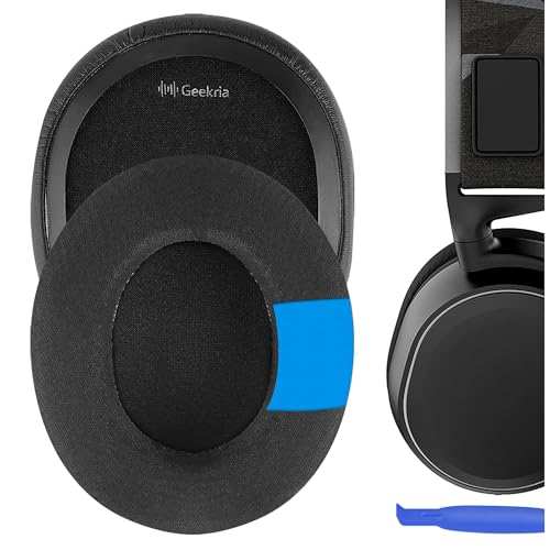 Geekria Cooling Gel-Infused Cloth Ersatz-Ohrpolster für Kopfhörer SteelSeries Arctis 3 Arctis 5 Arctis 7 Arctis 9X Arctis PRO Headphone, Ohrpolster, Earpads Repalcement von GEEKRIA