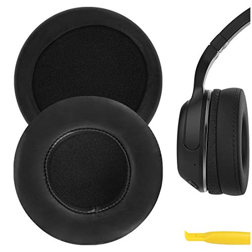 Geekria Earpad Replacement for Skullcandy Hesh, Hesh 2 Bluetooth Wireless Headphones Replacement Ear Pads/Ear Cushions/Ear Cups/Ear Cover/Earpad Repair Parts (Black/Protein Leather) von GEEKRIA