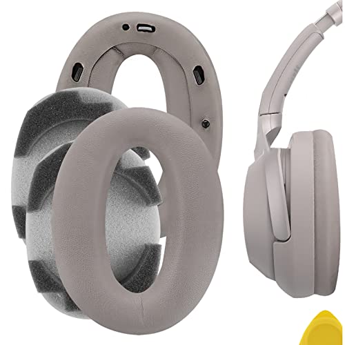 Geekria Earpad Replacement for Sony WH1000XM2, MDR-1000X Headphones/Replacement Ear Pads with Clip Ring/Earpads Repair Parts (Champagne Gold/Plastic Ring/Tuning Cotton) von GEEKRIA