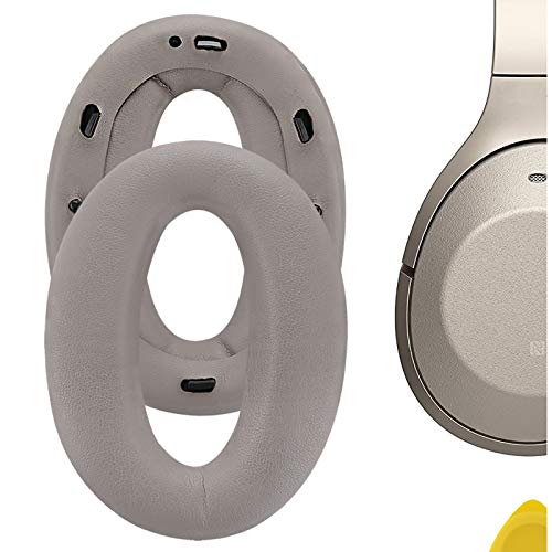 Geekria Earpad Replacement for Sony WH1000XM2, MDR-1000X Headphones/Replacement Ear Pads with Clip Ring/Earpads Repair Parts (Champagne Gold/Plastic Ring/Tuning Cotton) von GEEKRIA