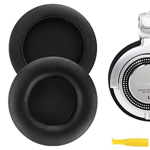 Geekria Earpad for Technics RP-DH1200 DJ, Sony MDR-V700, Z700, V700DJ, ATH-T2, ATH-PRO700 Headphones Replacement Ear Pad/Ear Cushion Earpads Repair Parts (Black Leather) von GEEKRIA