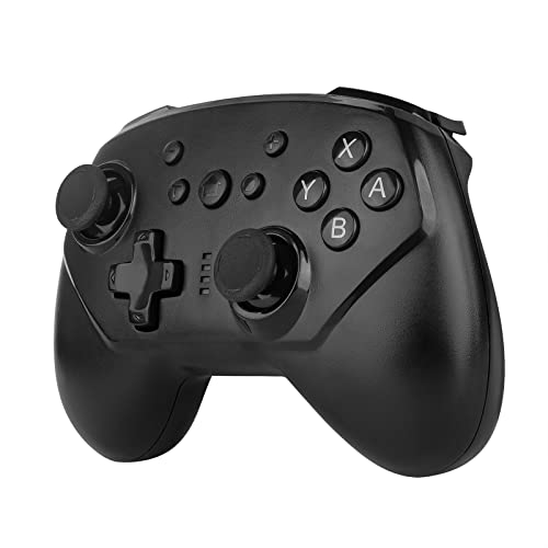 Geekria Mini Wireless Controller, Kompatibel mit Switch OLED, Switch, Switch Lite, Android-Geräten und PC, Ergonomischer Kinder-Gaming-Controller, Turbo-Funktionalität für Jungen, Mädchen (Schwarz) von GEEKRIA