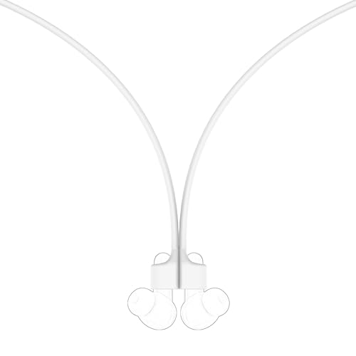 Geekria Ohrhörer, magnetisch, Anti-Verlust-Armband, kompatibel mit Soundcore von Anker Liberty 4 Pro, P40i, Liberty 4 NC, weiches Silikon, Umhängeband, 2 Stück (weiß) von GEEKRIA