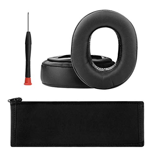 Geekria Ohrpolster und Kopfbügel-Set, kompatibel mit Sony MDR-HW 700/700DS Kopfhörer, Reparaturteil-Anzug (schwarz) von GEEKRIA