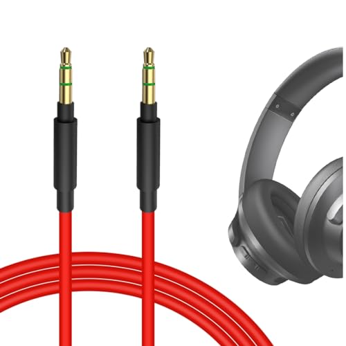 Geekria QuickFit Audio Kabel Kompatibel mit Anker Soundcore Life Q35, Life Q30, Life 2 Active, Vortex, 059, H8, H9, H16, H17 Kopfhörer, 3.5mm AUX Ersatz-Stereokabel für Kopfhörer (1.2m) von GEEKRIA