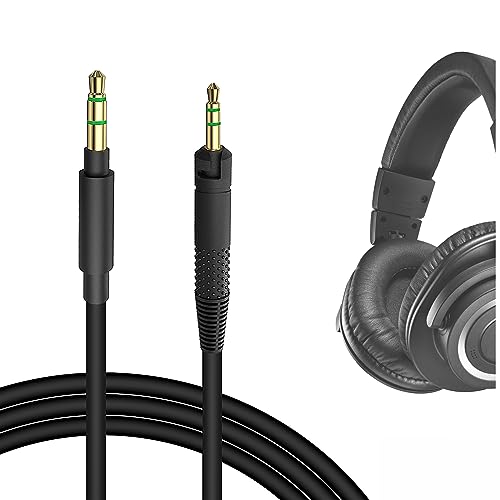 Geekria QuickFit Audio Kabel Kompatibel mit Audio-Technica ATH-M70x ATH-M60x ATH-M50x ATH-M40x M50xrd M50xwh Kopfhörer, 2.5mm AUX Ersatz-Stereokabel für Kopfhörer (1.2m) von GEEKRIA