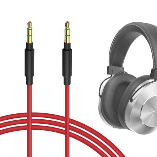 Geekria QuickFit Audio Kabel Kompatibel mit Audio-Technica ATH-MSR7 ATH-SR5 ATH-AR3BT ATH-M20xBT, ATH-M50xBT2, Pioneer HDJ-CX HDJ-700 Kopfhörer, 3.5mm AUX Ersatz-Stereokabel für Kopfhörer (1.2m) von GEEKRIA