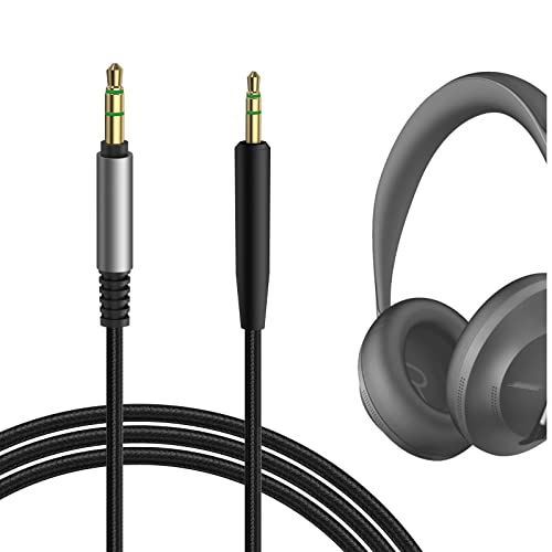 GEEKRIA QuickFit Audio Kabel Kompatibel mit Bose QC 45, QC 35 Series II, QC 35, QC 25, NC700, Headphones-700 Kopfhörer, 2.5mm Ersatz-Stereokabel für Kopfhörer (1.2m) von GEEKRIA