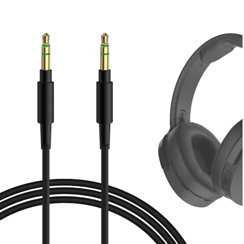 Geekria QuickFit Audio Kabel Kompatibel mit Skullcandy Aviator, Hesh, Hesh 2, Hesh 3, Cassette, Venue, Grind, Crusher EVO Kopfhörer, 3.5mm AUX Ersatz-Stereokabel für Kopfhörer (1.2m) von GEEKRIA