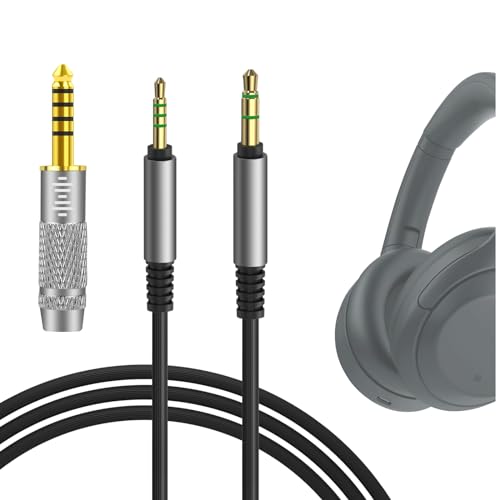 Geekria QuickFit Audio Kabel Kompatibel mit Sony WH-1000XM5 1000XM4 XB910N XB900N CH710N MDR-XB950BT Kopfhörer, 2,5 mm symmetrisch auf 3,5 mm Stereokabel für Walkman, AMP (1.2m) von GEEKRIA