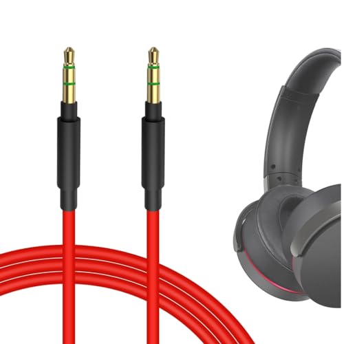 Geekria QuickFit Audio Kabel Kompatibel mit Sony WH-H710N, WH-H700N, WH-H810, WH-1000XM5, WH-1000XM4, WH-1000XM3, WH-1000XM2, WH-XB910N Kopfhörer, 3.5mm AUX Ersatz-Stereokabel für Kopfhörer (1.2m) von GEEKRIA