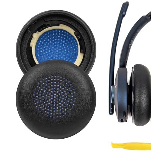 Geekria QuickFit Ersatz-Ohrpolster kompatibel mit Anker Powerconf H700, H500 Kopfhörer, Ohrpolster (schwarz) von GEEKRIA