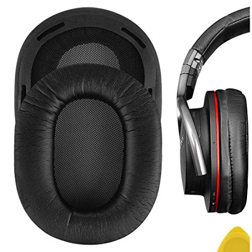 Geekria QuickFit Ersatz-Ohrpolster aus Proteinleder für Sony MDR-1R, MDR-1RMK2 Kopfhörer, Headset, Ohrpolster, Reparaturteile (schwarz) von GEEKRIA