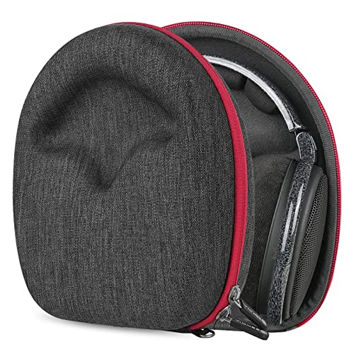 Geekria Shield Kopfhörer-Hülle, kompatibel mit Sennheiser HD 598, HD 660S2, HD 660S, HD 490 PRO Plus, Ersatz-Hartschalen-Reisetasche mit Kabelaufbewahrung, Dunkelgrau von GEEKRIA