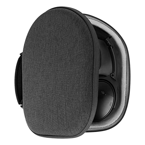 Geekria Shield Kopfhörerhülle für Lay Flat On-Ear/Over-Ear-Kopfhörer, Ersatz-Hartschalen-Reisetragetasche mit Kabelaufbewahrung, kompatibel mit Bose, Skullcandy, EDIFIER Headsets (Grau) von GEEKRIA