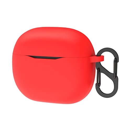 Geekria Silikon Case Cover Kompatibel mit JBL Tune 125TWS True Wireless Earbuds, Kopfhörer Skin Cover, Schutzhülle mit Schlüsselanhänger Haken, Ladeanschluss Zugänglich (Rot) von GEEKRIA