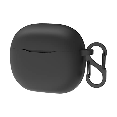 Geekria Silikon Case Cover Kompatibel mit JBL Tune 125TWS True Wireless Earbuds, Kopfhörer Skin Cover, Schutzhülle mit Schlüsselanhänger Haken, Ladeanschluss Zugänglich (Schwarz) von GEEKRIA