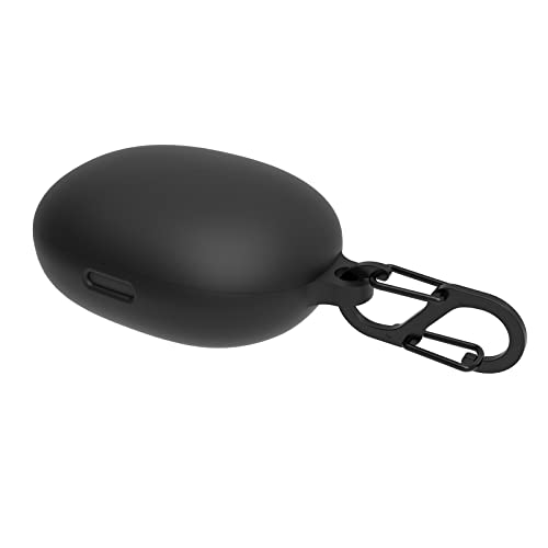 Geekria Silikon-Schutzhülle kompatibel mit Anker Soundcore Liberty 3 Pro True Wireless Ohrhörer, Kopfhörer Skin Cover, Schutzhülle mit Schlüsselanhänger Haken, Ladeanschluss zugänglich (schwarz) von GEEKRIA