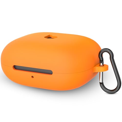 Geekria Silikonhülle, kompatibel mit Powerbeats Pro 2 True Wireless Ohrhörern, schützende Kopfhörerabdeckung mit Schlüsselanhänger-Haken, zugänglicher Ladeanschluss (Orange) von GEEKRIA