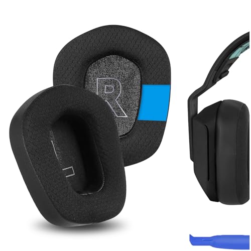 Geekria Sport Cooling-Gel-Ersatz-Ohrpolster für Logitech G733 Kopfhörer, Ohrpolster, Headset-Ohrpolster, Ohrmuschel-Abdeckung, Reparaturteile (schwarz) von GEEKRIA