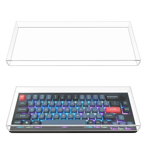 Geekria Staubschutz für 65 % Tastaturknöpfe, klare Acryl-Tastaturabdeckung für 68 Tasten, mechanische kabellose Tastatur, kompatibel mit Keychron Q2, Keychron V2 von GEEKRIA