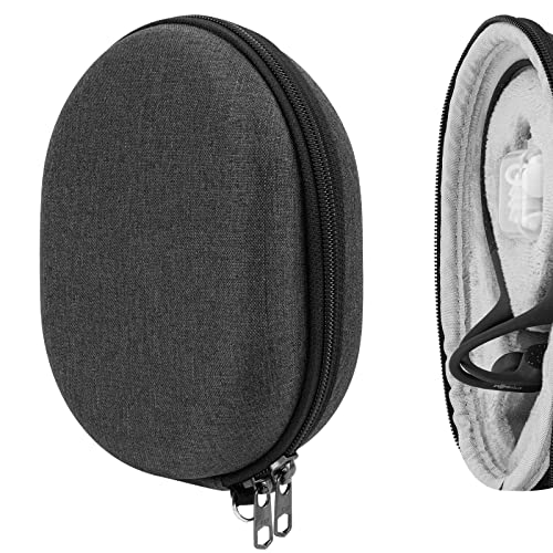 GEEKRIA Tasche Kopfhörer für AfterShokz Xtrainerz, Aeropex, Air Wireless Bone Conduction, Hard Tragetasche, Schutztasche für Headset Case (dunkelgrau) von GEEKRIA