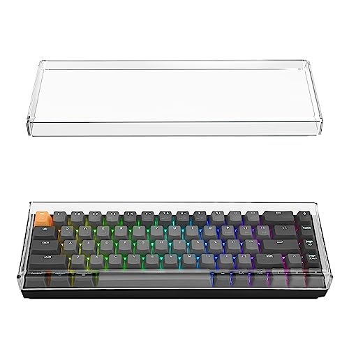 Geekria Tenkeyless TKL Tastatur-Staubschutz, klare Acryl-Tastaturabdeckung für 65% kompakte 68-Tasten-Computer-mechanische Gaming-Tastatur, kabellose tragbare Tastatur, kompatibel mit Keychron k6 68 von GEEKRIA