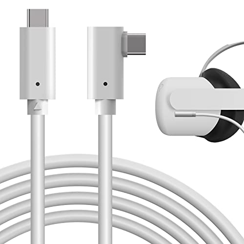 GEEKRIA USB-C 3.2 Gen 1 Link-Kabel Kompatibel Mit Oculus Quest 2 & Quest VR/Typ-C-zu-C-Schnellladekabel mit PC-Datenübertragung für Virtual-Reality-Headset, Gaming-PC (16 Fuß / 5 m) von GEEKRIA