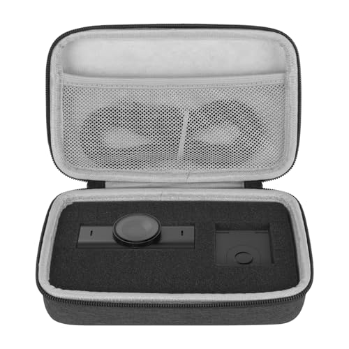 GEEKRIA Webcam-Tragetasche, kompatibel mit Logitech MX Brio Ultra HD 4K Streaming-Webcam, Ersatz-Hartschalen-Reise-Tragetasche mit Kabelaufbewahrung (Dunkelgrau), dunkelgrau von GEEKRIA