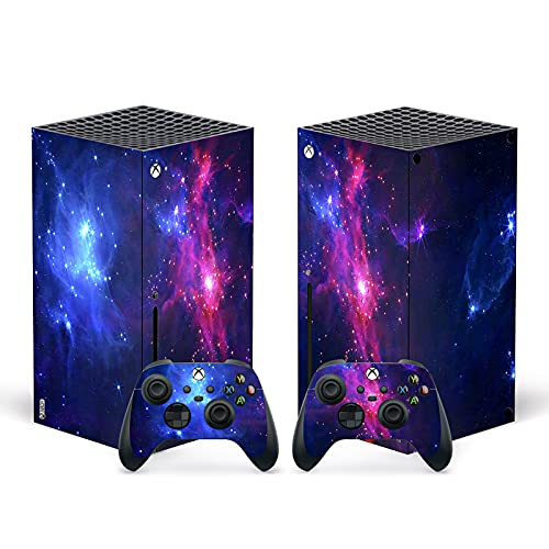 Geekria Xbox Series X Zubehör Skin-Aufkleber, Schutzhülle für Ganzkörper-Aufkleber aus Vinyl für Microsoft Xbox Series X Konsole mit zwei Aufklebern für Wireless Controller von GEEKRIA