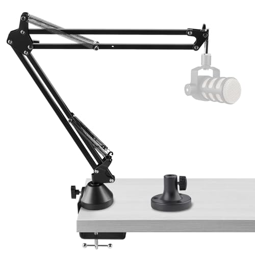 Geekria for Creators Mikrofonarm kompatibel mit Rode PodMic, NT-USB, NT1-A, NT1, Mikrofon-Galgenarmhalterung mit Tischflanschadapter, Aufhängungsständer, Mikrofon-Scherenarm, Schreibtischhalterung von GEEKRIA