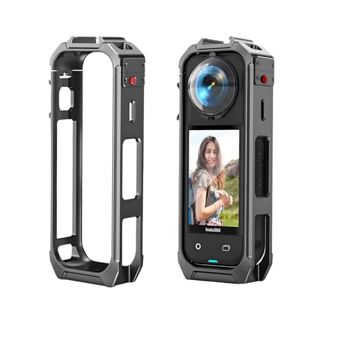 GEEMEE Schutzrahmen für Insta360 X5, Kamerakäfig Magnetischer Schnellspanner Schutzhülle, Kratzfestes Kunststoffgehäuse, Schalenabdeckung für Insta 360 X5 Zubehör- Schwarz GEEMEE Schutzrahmen für Insta360 X5, Kamerakäfig Magnetischer Schnellspanner Schutzhülle, Kratzfestes Kunststoffgehäuse, Schalenabdeckung für Insta 360 X5 Zubehör- Schwarz von GEEMEE