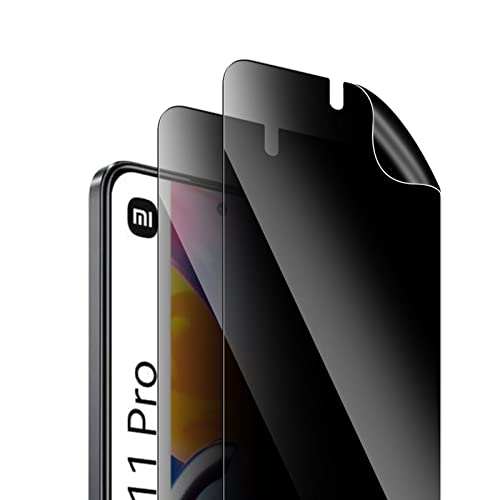 GEEMEE Sichtschutz Schutzfolie für Xiaomi Redmi Note 11 Pro/Note 11 Pro 5G Privacy Displayschutz, 2 Stück Anti-Spähen Weich TPU Displayschutzfolie Blasenfreie Blickschutzfolie Anti-Spy Folie von GEEMEE