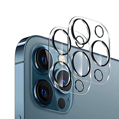 GEEMEE für iPhone 12 Pro Max 6.7 Kamera Schutzfolie, HD-Klar 9H Filmhärte Gehärtetem Anti-Kratzen Displayfolie Kameraschutz- 2 Pack（Transparent） von GEEMEE