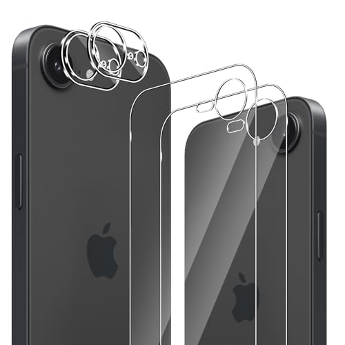 GEEMEE für iPhone 16e Hinten für Panzerglas Schutzfolie +Kamera Schutzfolie,2 Stück +2 Stück 9H Filmhärte Gehärtetem Schutzglas Hohe Empfindlichkeit Displayschutzfolie GEEMEE für iPhone 16e Hinten für Panzerglas Schutzfolie +Kamera Schutzfolie,2 Stück +2 Stück 9H Filmhärte Gehärtetem Schutzglas Hohe Empfindlichkeit Displayschutzfolie von GEEMEE