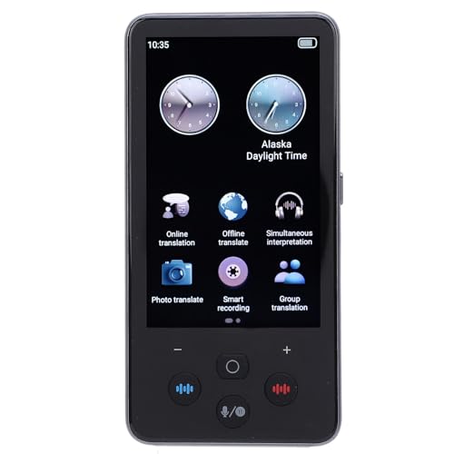 AI -Übersetzer, Sprachtranslator -Gerätesprachtranslator Übersetzer Gerät mit 138 Online Sprache Smart Voice Translator Dual Mic Rauschen Offline von GEERYZHE