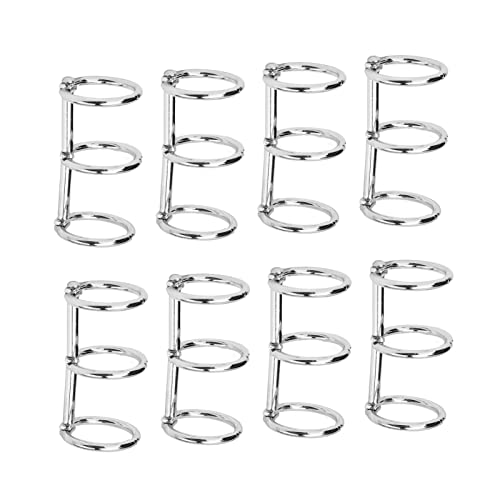 Binderringe, Metal -Buchringe Ringe mit Glänzender Textur für die Bindung von Fotoalben (SILVER) von GEERYZHE