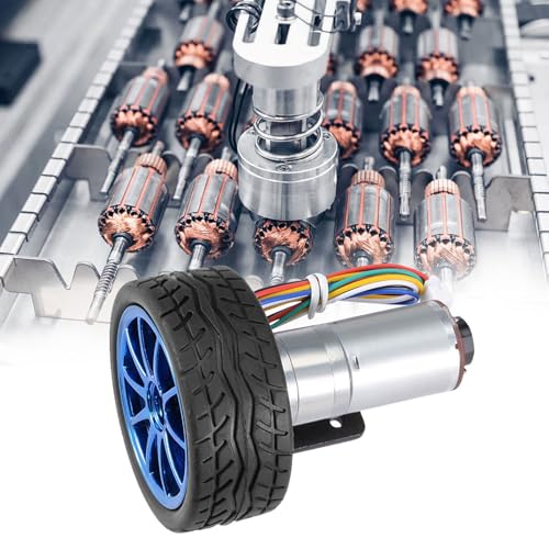 Modellmotor -Kit, DC 12V -Encoder -Zahnradmotor Mini Motor Kleiner DC Motor 65 -mm -Radkit Mikrogeschwindigkeitsreduzierung Motor Mini -Motor für Smart Car Roboter (Geschwindigkeit 1000) von GEERYZHE